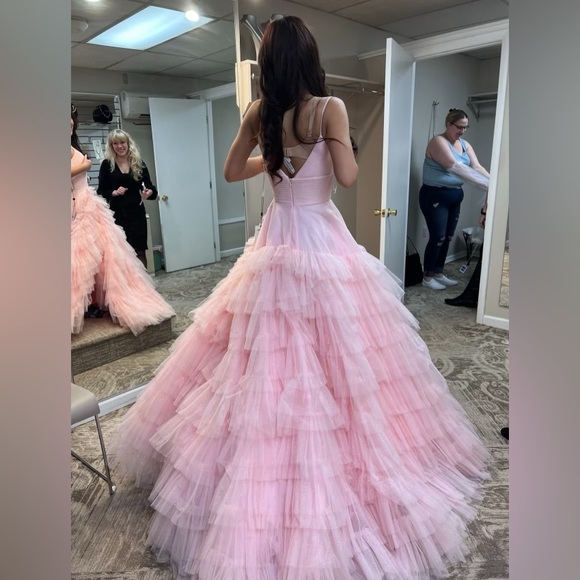 Beautiful Pink Prom Dress by Sherri Hill. - Picture 3 of 5